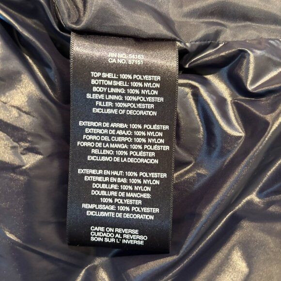 Tommy Hilfiger Multimedia Puffer Jacket Hooded M Dark Blue Warm Shiny - Picture 10 of 10